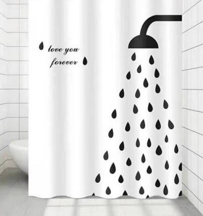 Шторка для ванної силіконова 180x180 см Black shower Cortina 81043, фото 1