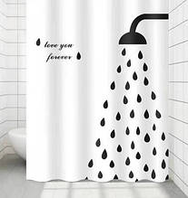 Шторка для ванної силіконова 180x180 см Black shower Cortina 81043