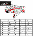 Рукавички для бігу PowerPlay 6607 Чорно-Червоні L, фото 8