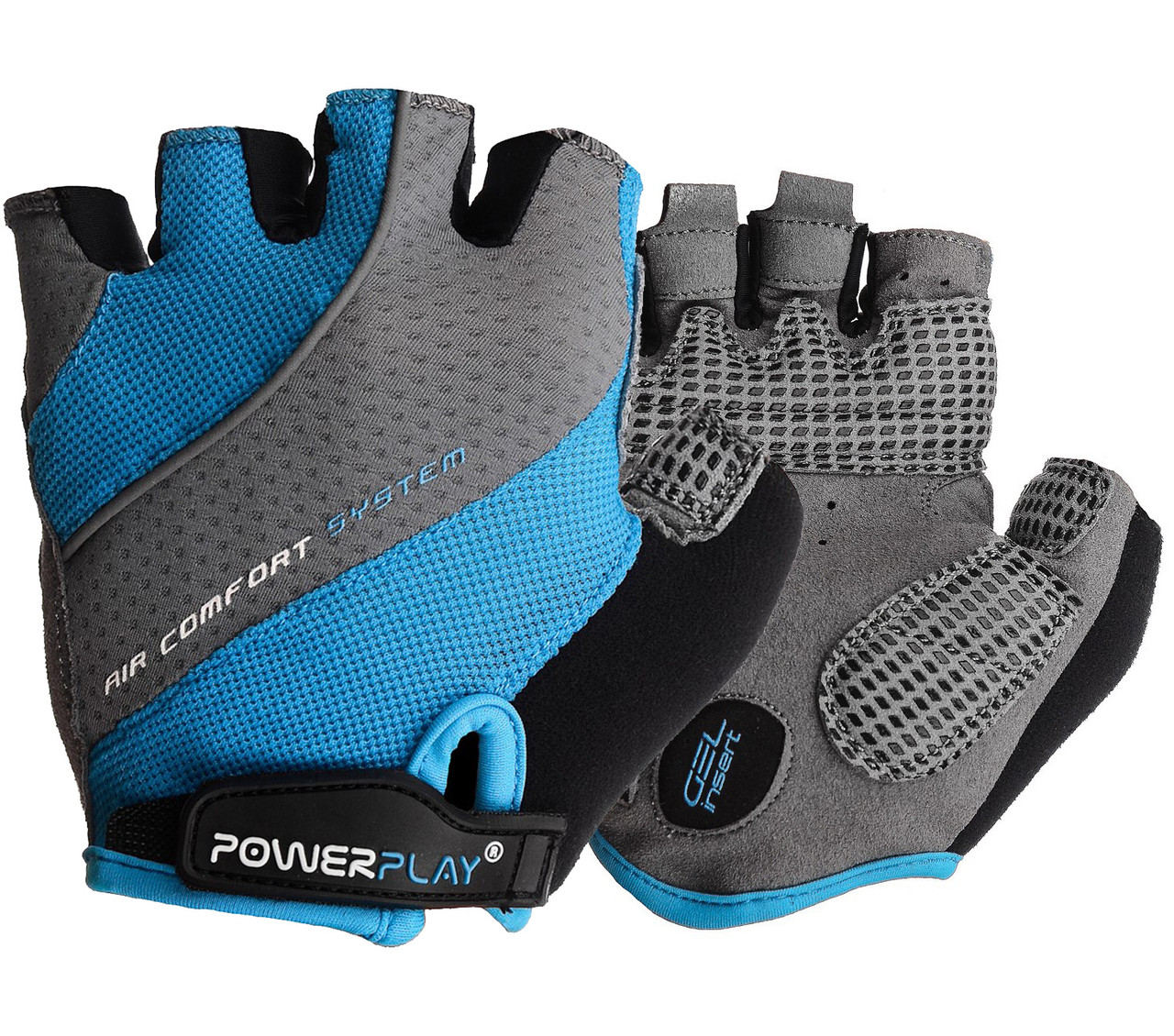 Велорукавички PowerPlay 5023 Блакитні S