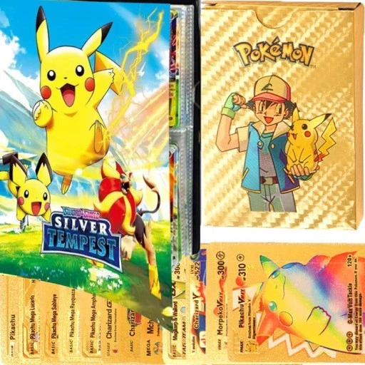 Альбом для карток Pokemon Pokemon Cards Rainbow Gold 55 Collector's PCS