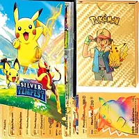 Альбом для карт Pokemon Pokemon Cards Rainbow Gold 55 Collector's PCS