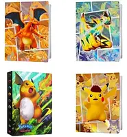 Альбом для карт Pokemon карт 3D 240+ бесплатные карты 50 карт