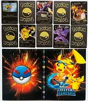 Альбом для карт Pokemon Cards 240+Черные карты 55
