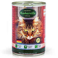 Влажный корм для кошек Baskerville Мясо курицы с сердечками 400 г