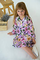 Детское платье нарядное с шифона 92-110 рост "Лилия"