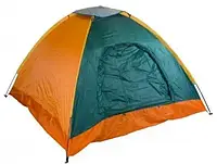 Палатка туристическая на 1 персону 200х100см (зеленая) [ОПТ]