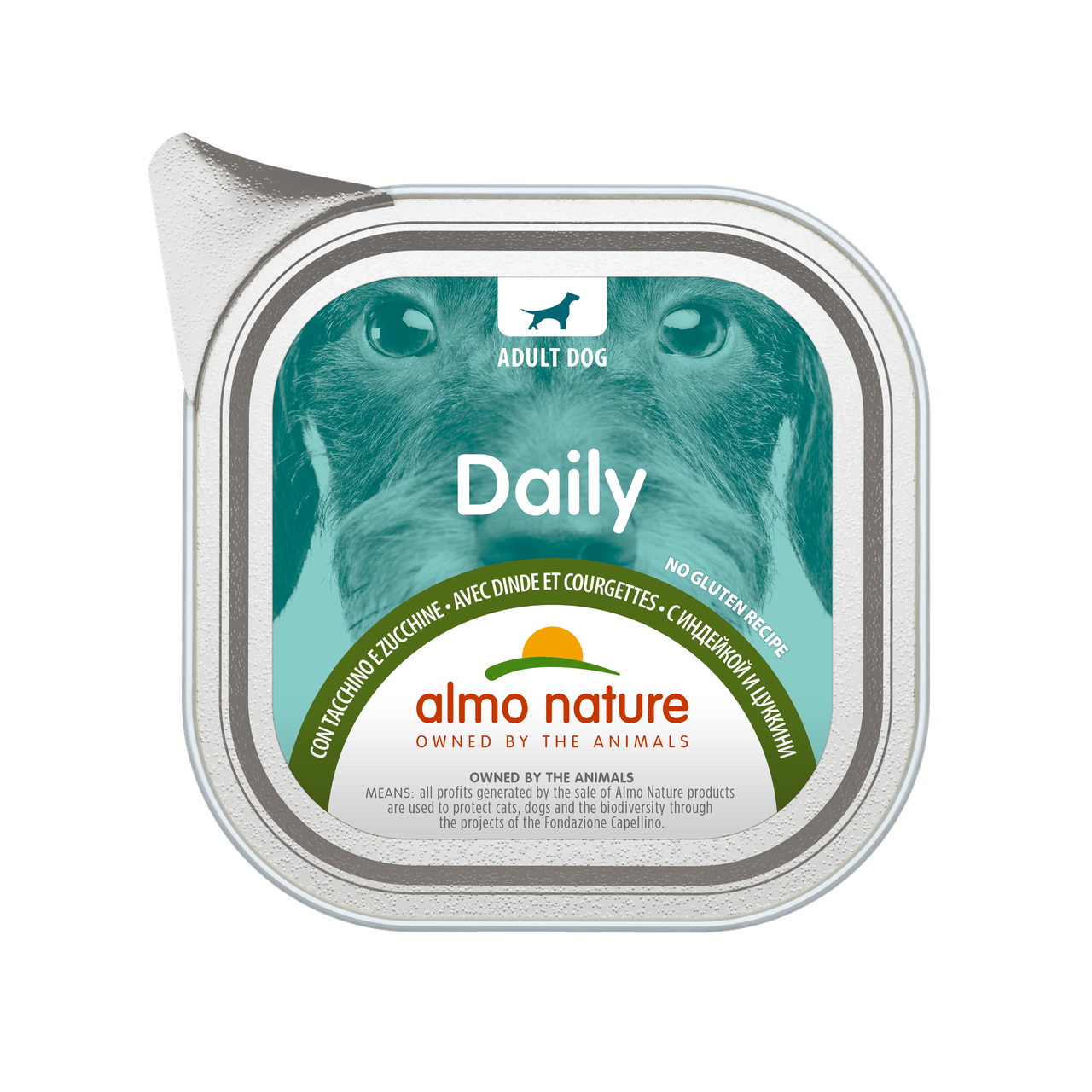 Вологий корм для собак Almo Nature Daily Dog TURKEY & ZUCCHINI індичка і цуккіні паштет 100 г
