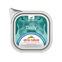 Влажный корм для собак Almo Nature Daily Dog COM & BEANS Паштет треска и зеленая фасоль 100 г