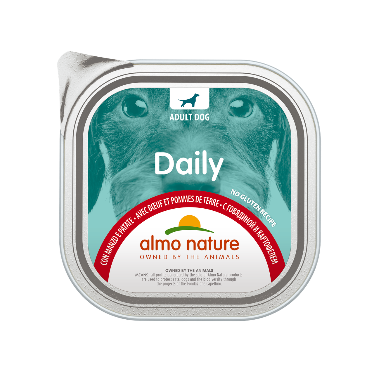 Вологий корм для собак Almo Nature Daily Dog BEEF & POTATOES яловичина і картопля паштет 300 г