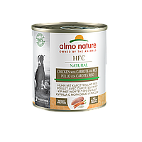 Влажный корм для собак Almo Nature HFC Dog Natural CHICKEN & CARROTS and RICE Rурица с морковью и рисом 280 г