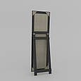 Дзеркало підлогове 176х66 Сіро-коричневе Black Mirror в повний зріст в примірочну гардероб, фото 6