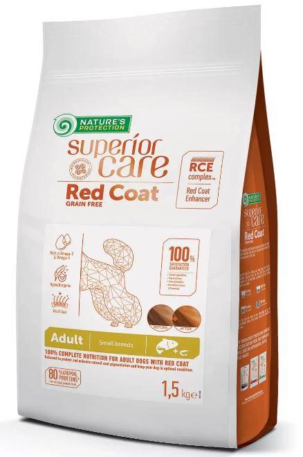 NP Superior Red Coat Adult Small Breeds для собак рудого окрасу з лососем, 1.5кг