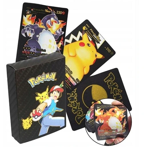 Набір колекційних карт Foteleamo Колекція карт Black Pokemon 55 штук