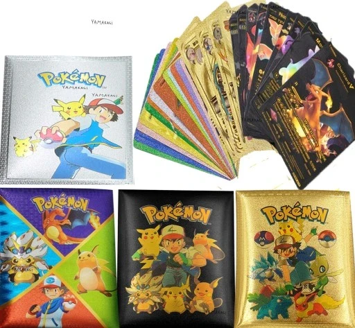Набір колекційних карт Takara Карти Pokemon Black + золото + барвисте + срібло 40