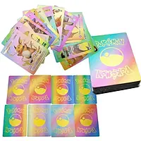 Набор колекционных карт Foteleamo Pokemon Cards Rainbow Gold 55 Collector's PCS