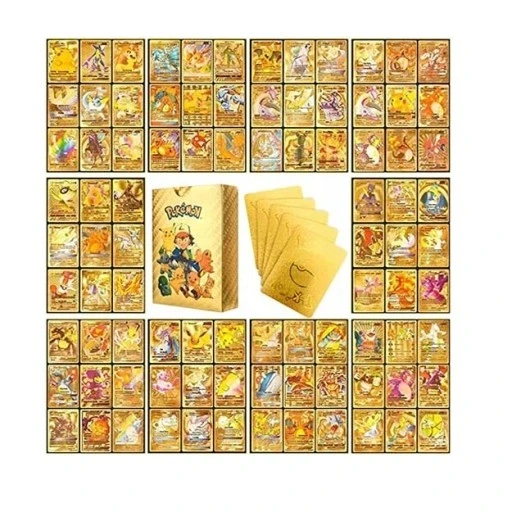 Набір колекційних карт jkhg Collector's Pokemon Gold Film Card 55 ПК
