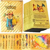 Набор колекционных карт Foteleamo Коллекционные карты Pokemon Foil Gold 55 карт