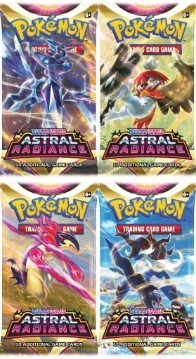 Набір колекційних карт poke Pokemon Astral Radiance Cards 10 пунктів, включно з