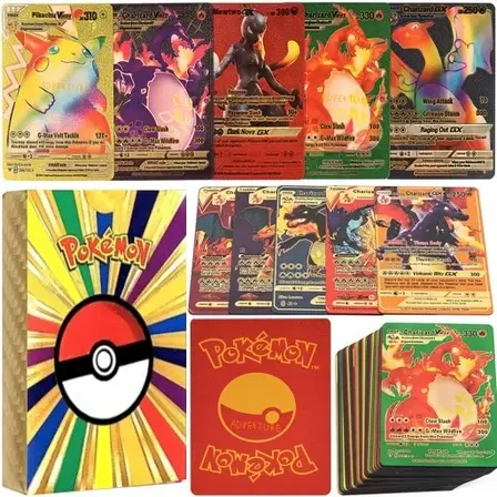 Набір колекційних карт Foteleamo Легендарні картки Pokemon барвиста фольга 55 карт, фото 1