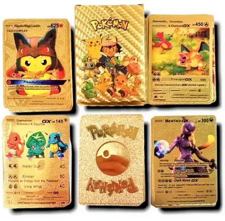 Набір колекційних карт pokis Collector's Pokemon Cards Golden Case 55 Cards, фото 1