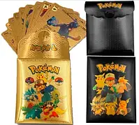 Набір колекційних карт POKE Pokemon Golden Cards + Black 20 Pars