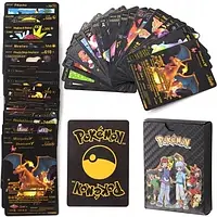 Набор колекционных карт YANCIK Collector's Pokemon Foil Black Card 55 ПК
