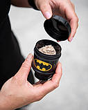 Контейнер Smartshake Whey2Go Funnel Pillbox 110ml DC Batman, фото 4