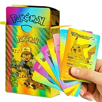 Набор колекционных карт Foteleamo Pokemon Rainbow Rainbow Cards 55 ПК