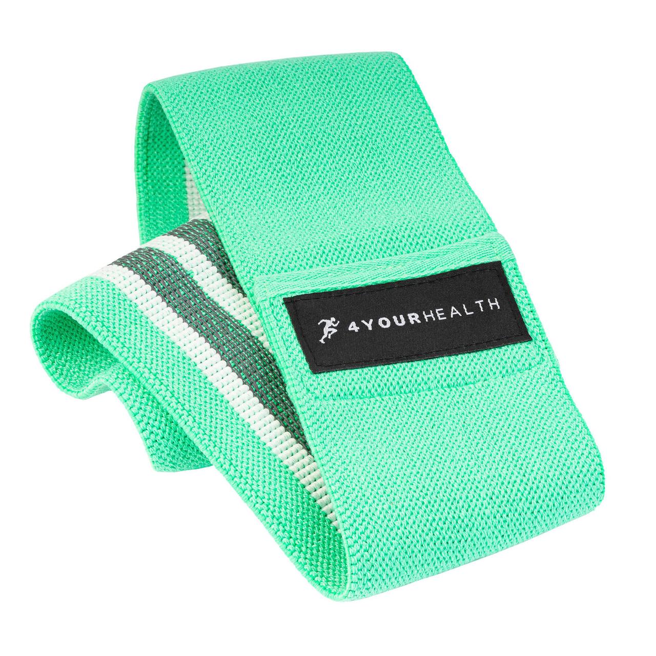 Резинка для фітнесу тканева 4yourhealth Fitness Band Light 13 kg. 0941 Зелена