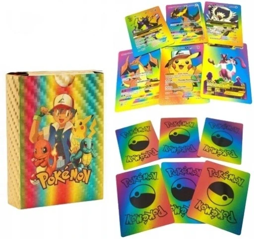Набір колекційних карт Pokemon Pokemon Cards Rainbow Gold 55 Collector's PCS