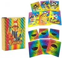 Набор колекционных карт Pokemon Pokemon Cards Rainbow Gold 55 Collector's PCS