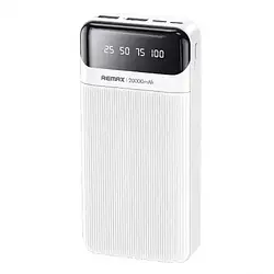 Портативна батарея Power Bank REMAX Lesu Series 2 A 20000 mAh з кабелем White (RPP-102)