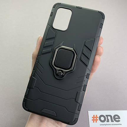 Чохол для Samsung Galaxy A71 протиударний з підставкою чохол на телефон самсунг а71 чорний dwr, фото 1