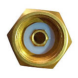 Перехідник балонний - адаптер: гайка G3/4 - штуцер W21,8, фото 3