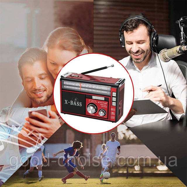 Купить Портативный радиоприемник с USB, TF та Mp3, GOLON RX-381 от сети ...