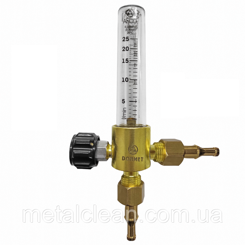 РОТАМЕТР-25 Ar/CO2 ДМ з ніпелями Ø 6/9 мм