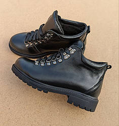 STTOPA Деми Размер 36,38,40. Черевики з натуральної шкіри шкіряні. 192-3641 Чорні