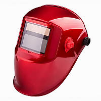 Маска зварювальника з автоматичним світлофільтром Apache (червона)