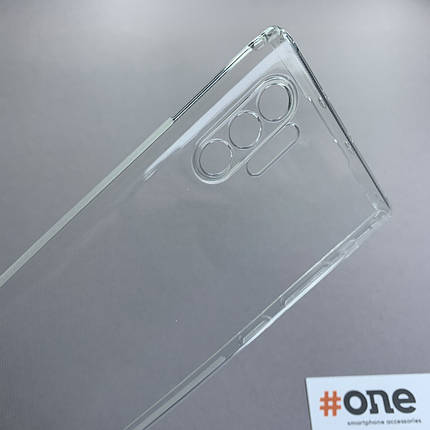 Чохол для Samsung Galaxy Note 10 Pro силіконовий чохол із заглушками на самсунг нот 10 про прозорий thn, фото 3