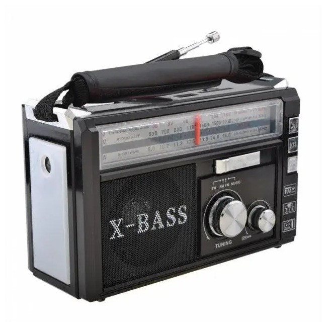 Радіоприймач ФМ Golon RX-381 MP3 USB з ліхтариком Black