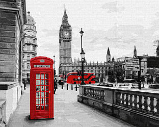 Картина за номерами - Дзвінок із Лондона 40х50 см Ideyka KHO3619