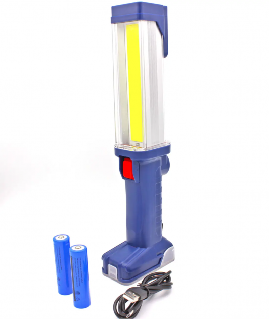 Світлодіодна лампа ліхтар WORKLIGHT універсальна з магнітом і гачком USB (ZJ-8899), фото 1