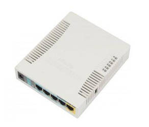 MikroTik RB951G-2HnD 
2.4GHz Wi-Fi маршрутизатор з 5-портами Ethernet для домашнього використання