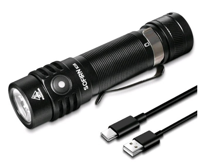 Портативний світлодіодний ліхтарик Sofirn 1800 lm акумуляторний Black (SC-18), фото 1