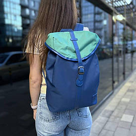 Рюкзак жіночий синій повсякденний туристичний місткий 32х24 см