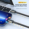 Кабель зарядний Lightning Kuulaa USB Type C for Lightning 30 W 2 м Black (KL-X64), фото 4