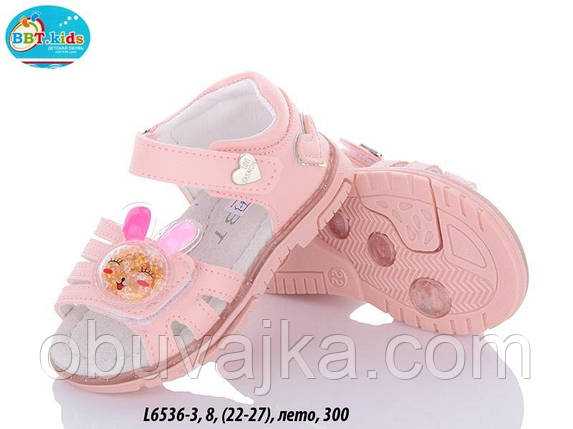 Літнє взуття оптом Босоніжки для дівчинки від виробника BBT (рр 22-27), фото 2
