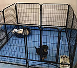 Манеж для собак складаний Модульний вольєр для цуценят Металева клітка для тварин Загін для собак, фото 6