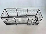 Манеж для собак складаний Модульний вольєр для цуценят Металева клітка для тварин Загін для собак, фото 4